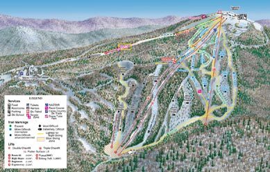 Blue Knob Piste / Trail Map