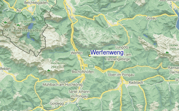 Guide de Station de Ski de Werfenweng, Carte & hébergement vacances de