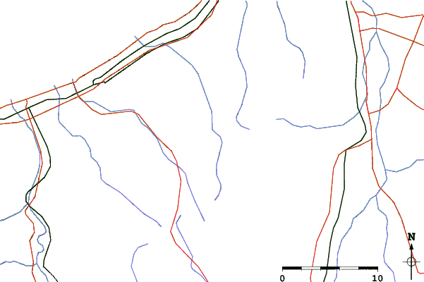 Roads and rivers close to Charmant Hiuchi