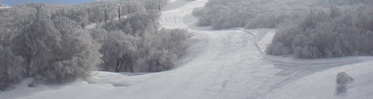 station de ski enneigée