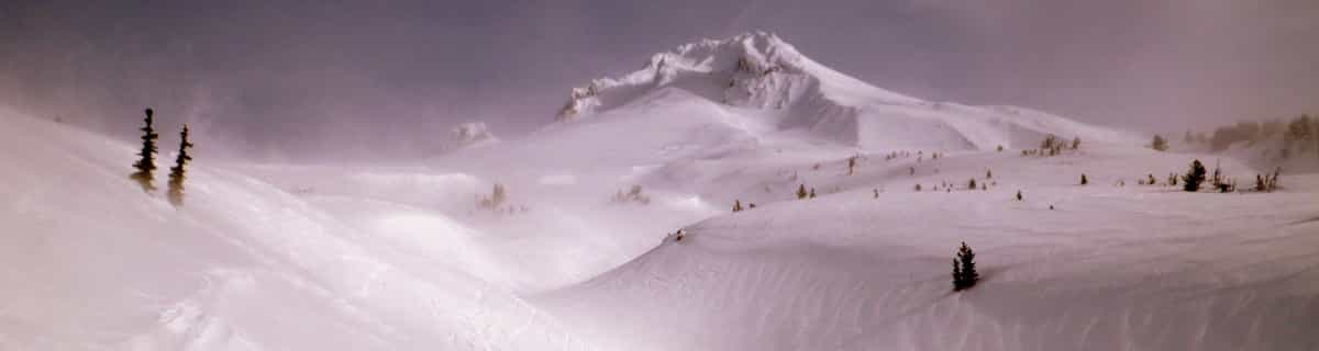 station de ski enneigée