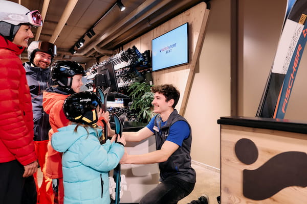 Intersport Rent famille location de ski retrait