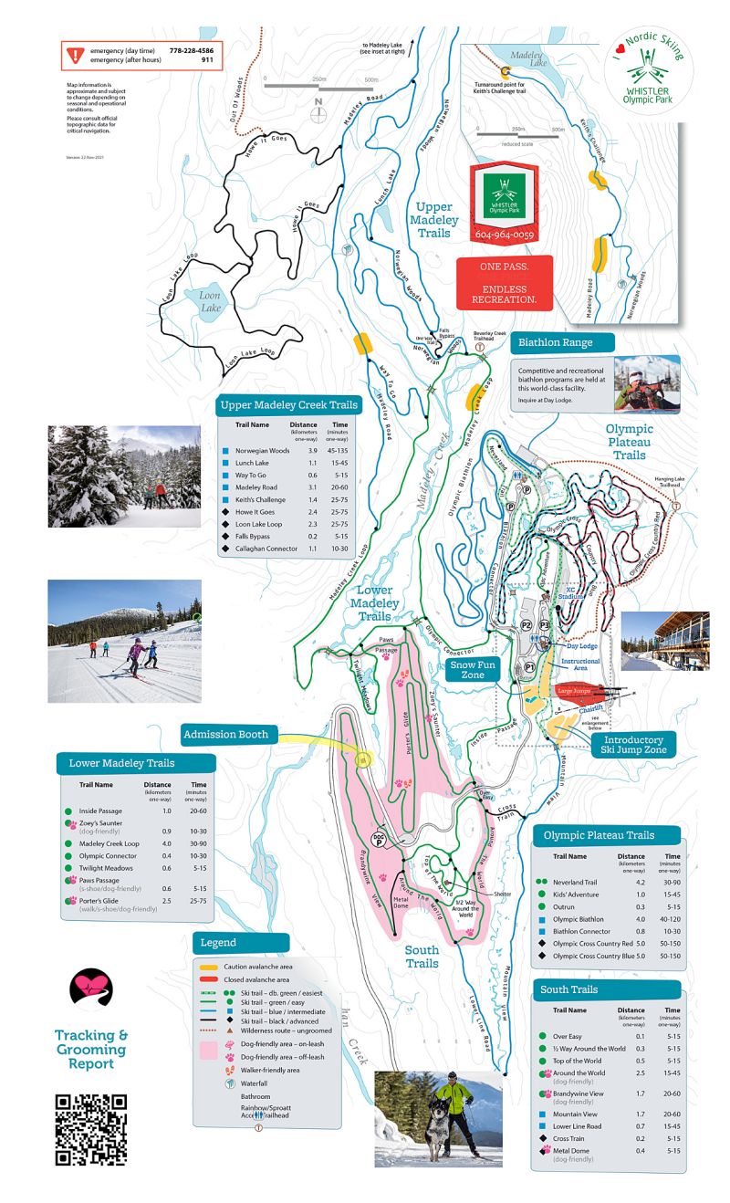 Ski Callaghan Piste / Trail Map