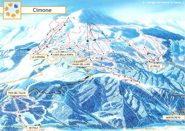 Cimone Piste / Trail Map