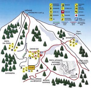 Lailias Piste / Trail Map