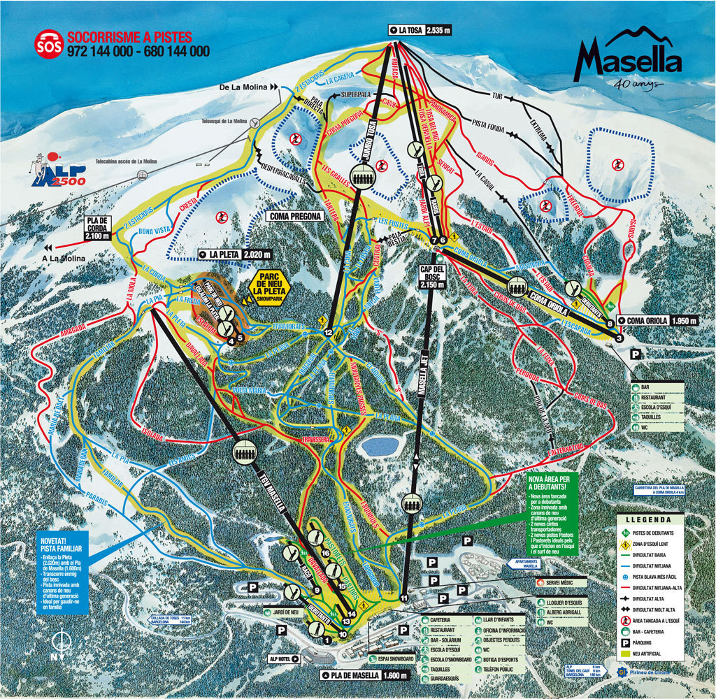 Masella Piste / Trail Map