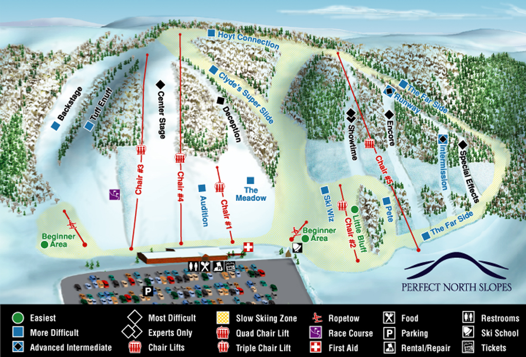 Perfect North Slope Piste / Trail Map