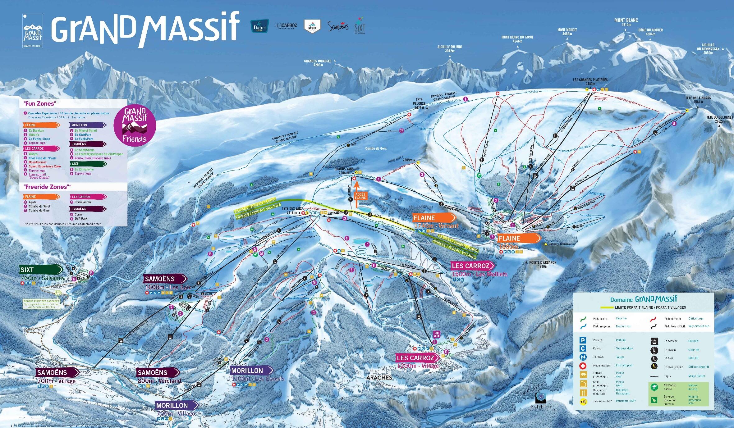 Sixt Piste / Trail Map