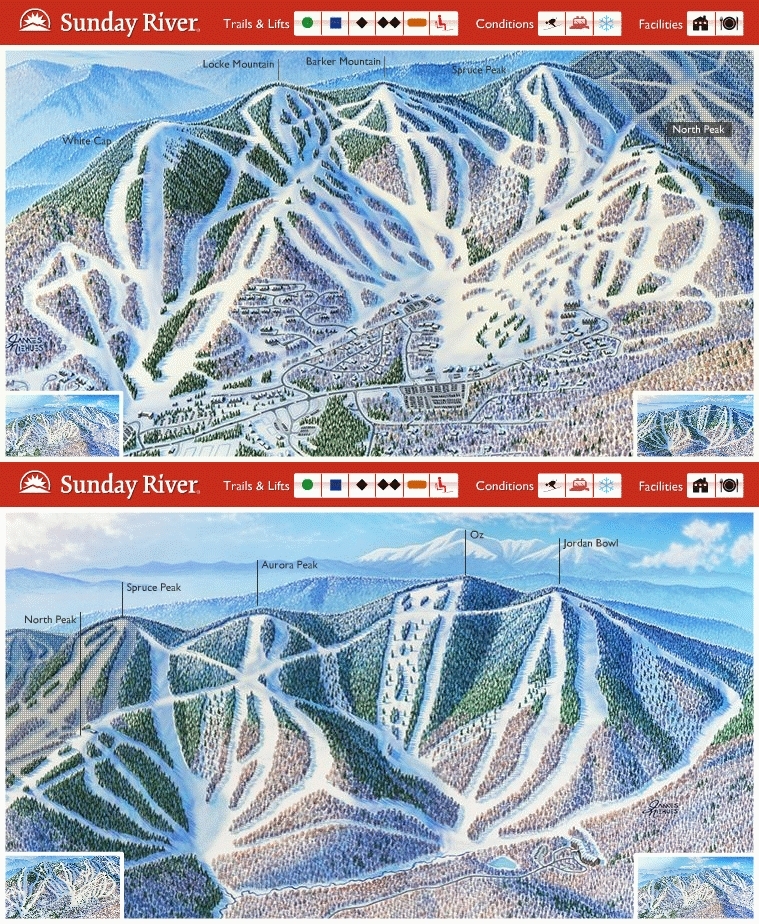 Sunday River Piste / Trail Map