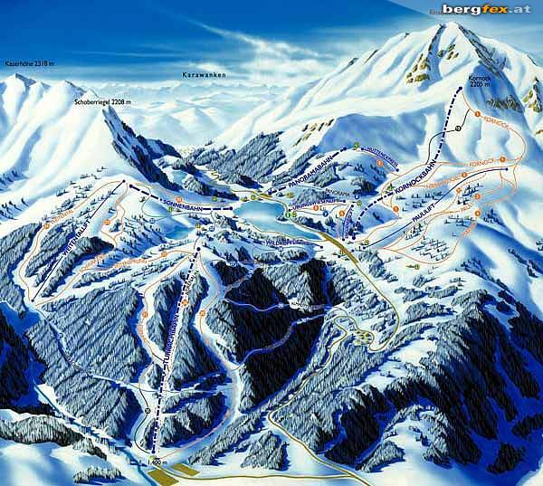 Turracher Höhe Piste / Trail Map