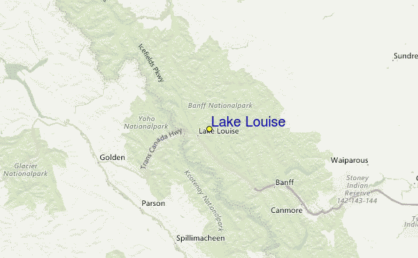 lac louise carte canada