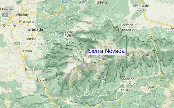 sierra-nevada-carte