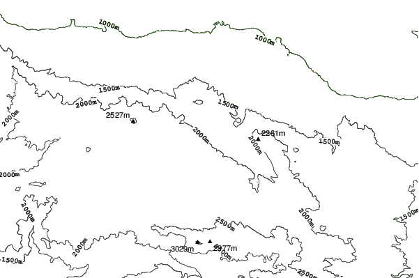 Bear Mountain neighbourhood contours