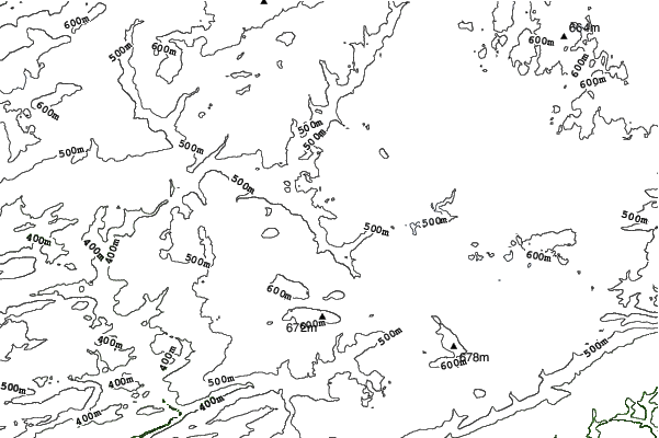 Big Boulder neighbourhood contours