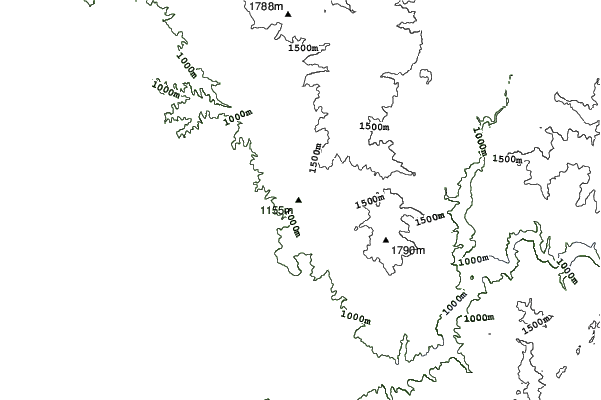 Bogus Basin neighbourhood contours