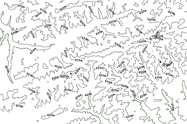 Čertov - Lazy pod Makytou neighbourhood contours