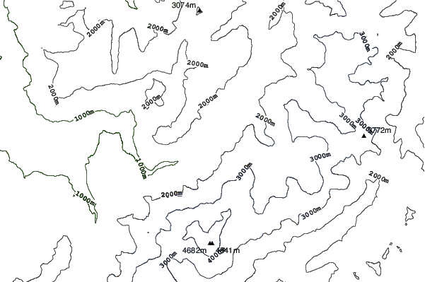 Chamonix neighbourhood contours