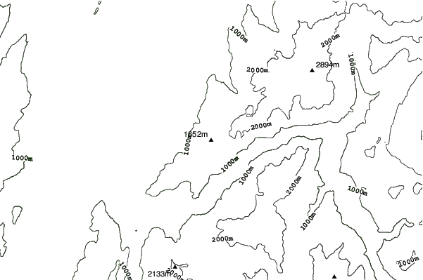 Chamrousse neighbourhood contours