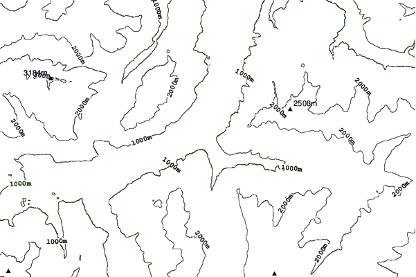Chur neighbourhood contours