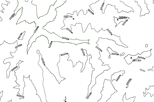 Courchevel neighbourhood contours