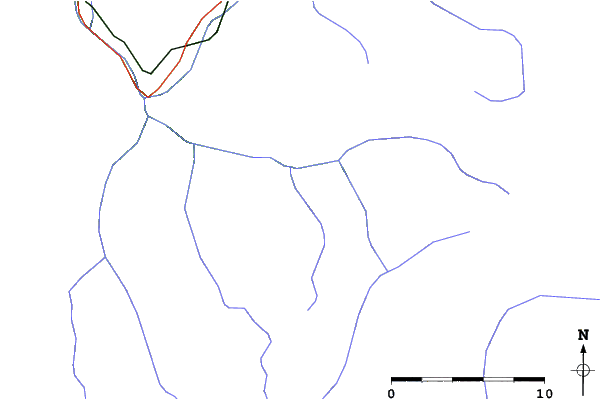 Roads and rivers close to Courchevel