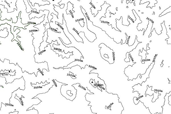 Crested Butte neighbourhood contours