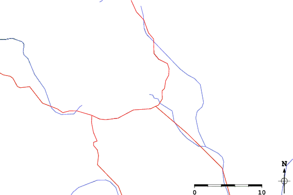 Roads and rivers close to Crested Butte