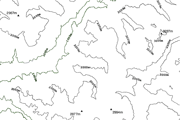 Crevoux neighbourhood contours