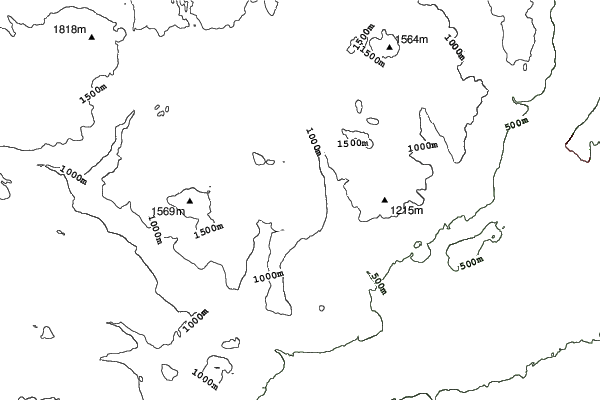 Crystal Mountain West Kelowna (closed) neighbourhood contours