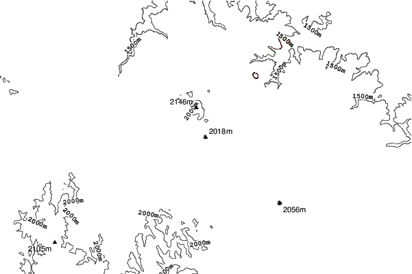 Deer Mountain neighbourhood contours