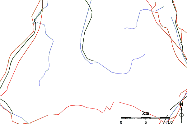 Roads and rivers close to Engelberg