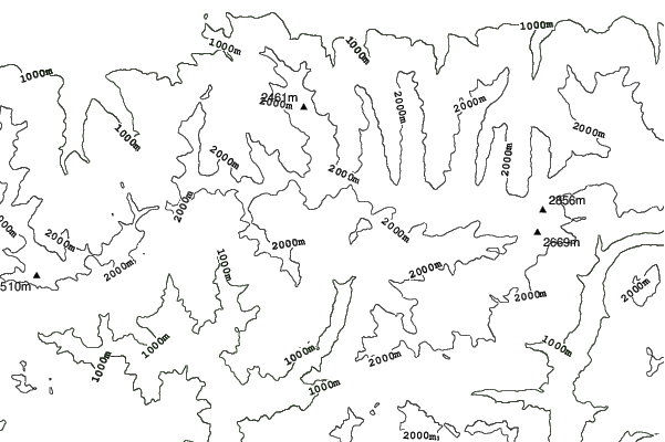 Foppolo neighbourhood contours