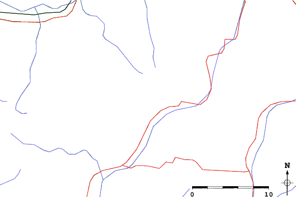 Roads and rivers close to Foppolo