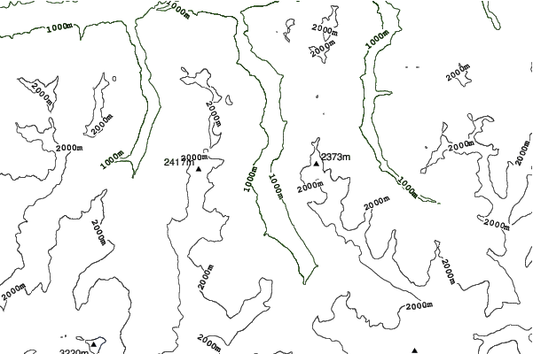 Sportgastein neighbourhood contours