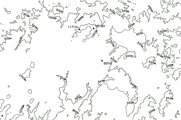 Geihoku Bunka Land neighbourhood contours