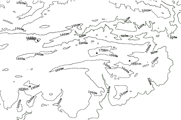 Greolieres Les Neiges neighbourhood contours