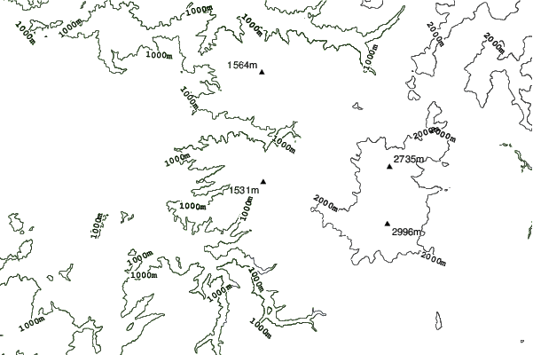 Hidatakayama neighbourhood contours