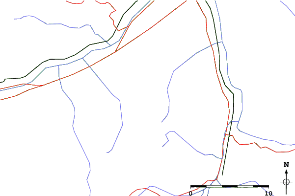 Roads and rivers close to Hochzillertal-Kaltenbach