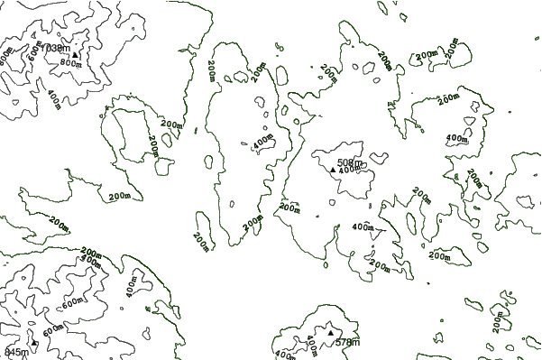 King Pine neighbourhood contours