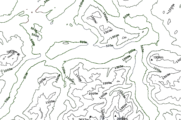 Klewenalp - Stockhütte neighbourhood contours