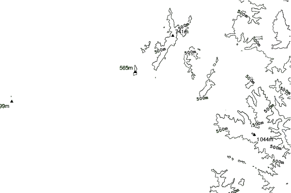 Koshi Kogen neighbourhood contours