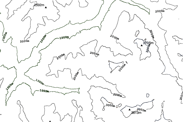 La Plagne neighbourhood contours