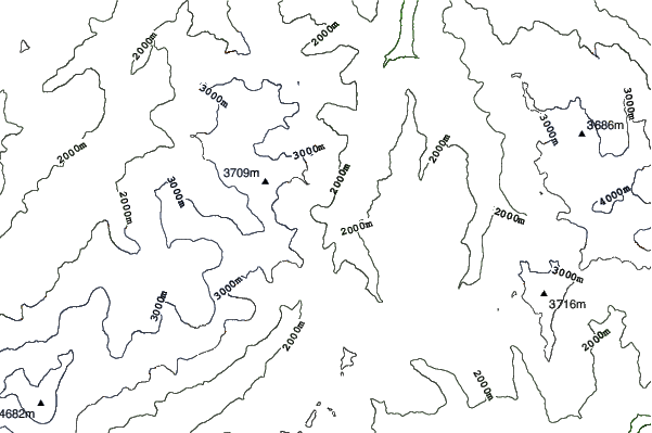 La Fouly - Val Ferret neighbourhood contours