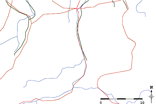 Roads and rivers close to Lenggries