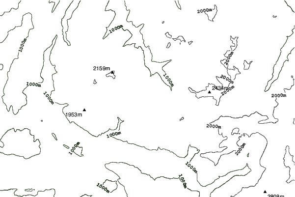 Les Gets neighbourhood contours