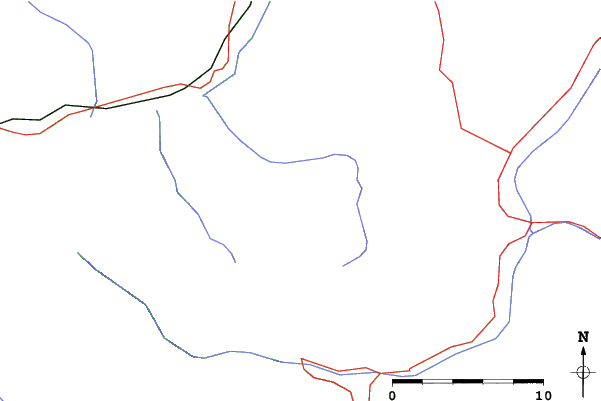 Roads and rivers close to Les Orres
