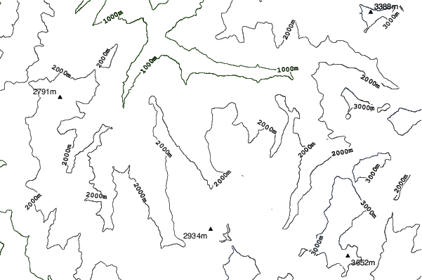 Méribel neighbourhood contours