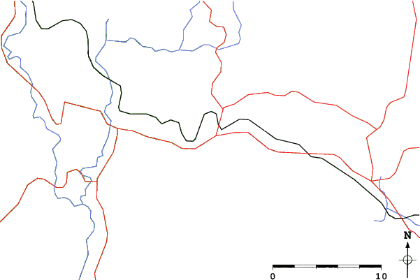 Roads and rivers close to Mont Blanc - Faustin
