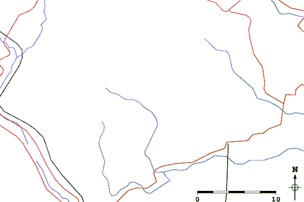 Roads and rivers close to Mont Olympia