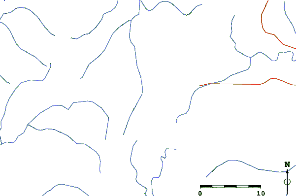 Roads and rivers close to Mont-aux-Sources